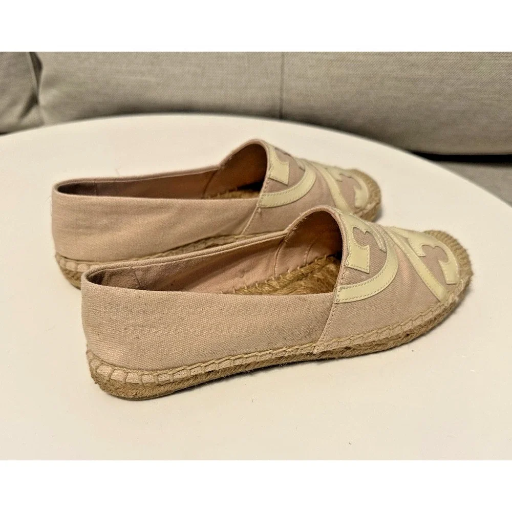 Tory Burch Double T Jacquard Espadrille Slip-Ons